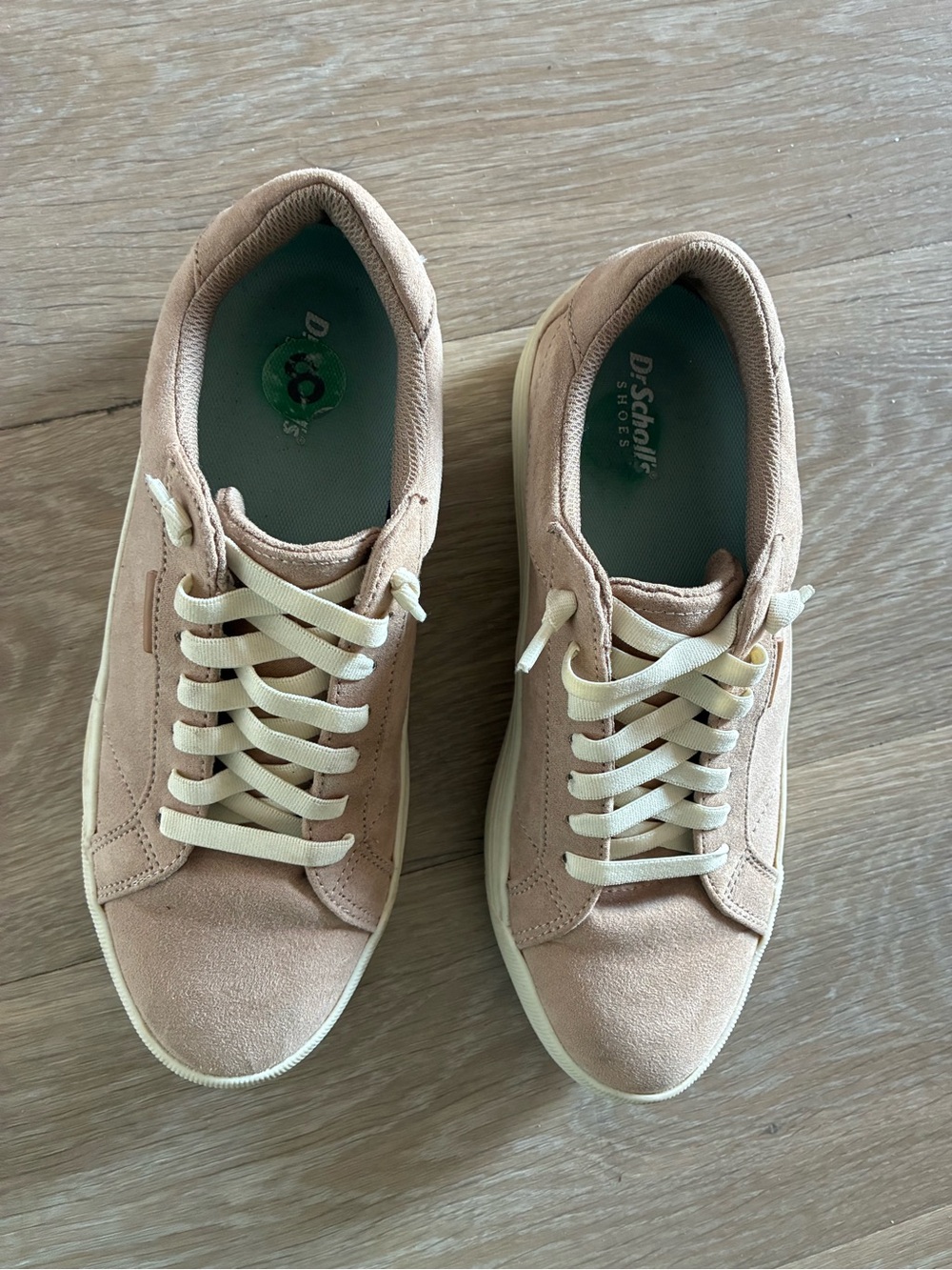 Dr. Scholl's Women's Blush Suede Lace-Up Sneakers